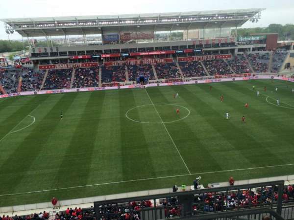 SeatGeek Stadium, section: 208, row: 13, seat: 1