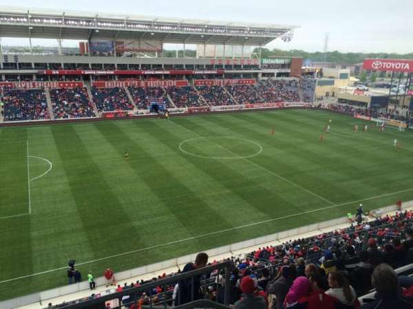 SeatGeek Stadium, section: 210, row: 10, seat: 1