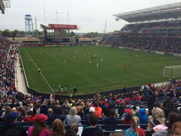 SeatGeek Stadium, section: 121, row: 27, seat: 10
