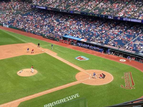 Progressive Field, section: 464, row: F, seat: 1