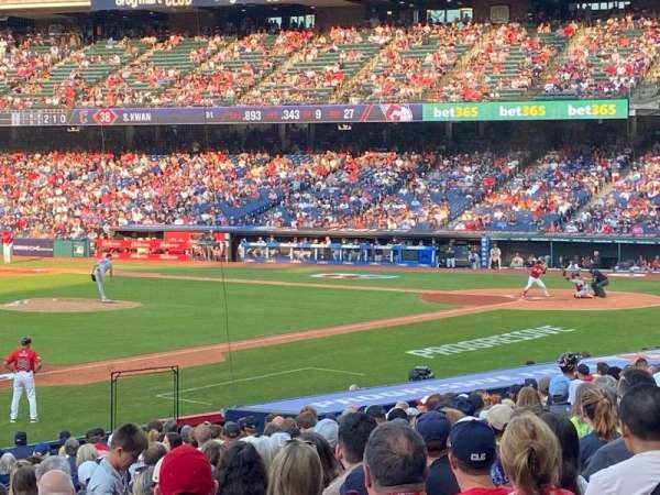 Progressive Field, section: 169, row: AA, seat: 4