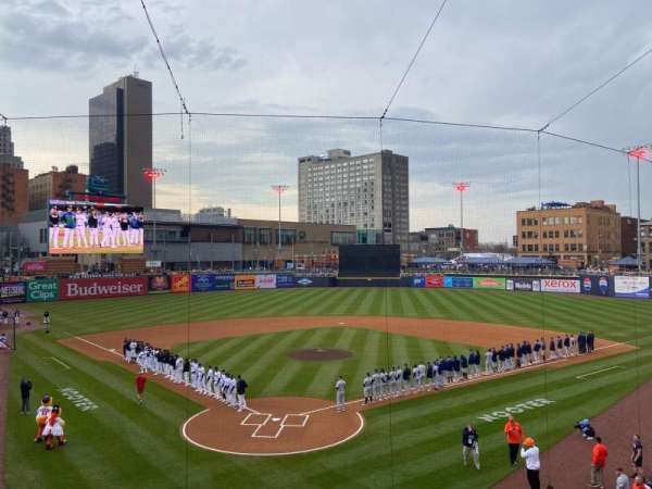 Fifth Third Field, section: 210, row: F, seat: 1