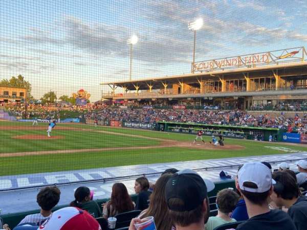 Four Winds Field, section: 114, row: G, seat: 20