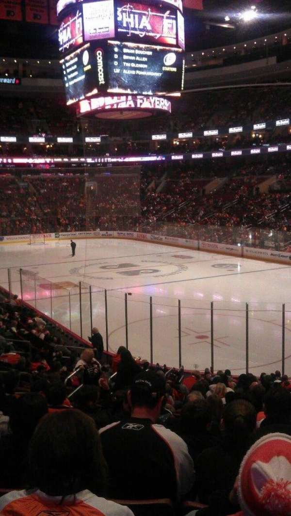 Xfinity Mobile Arena, section: 105, row: 20