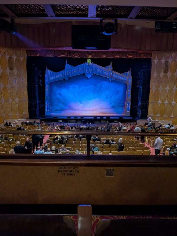 Fisher Theatre, section: Mezzanine C, row: B, seat: 109
