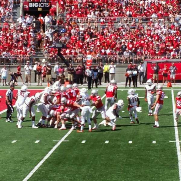 Ohio Stadium, section: 26aa, row: 8, seat: 9