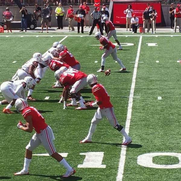 Ohio Stadium, section: 26aa, row: 8, seat: 9