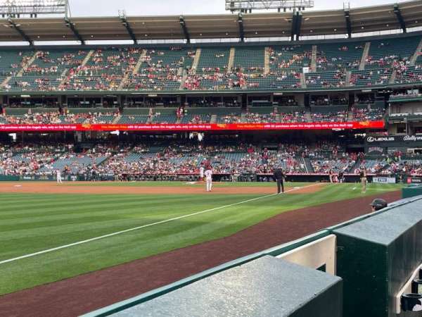 Angel Stadium, section: 106, row: A, seat: 13