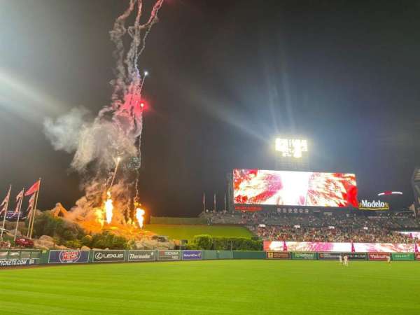 Angel Stadium, section: 106, row: A, seat: 13