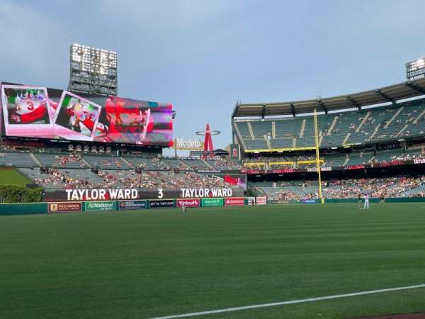 Angel Stadium, section: 106, row: A, seat: 13