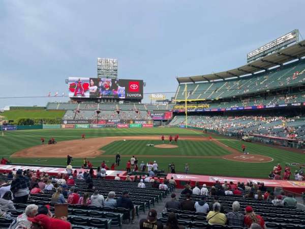 Angel Stadium, section: 114, row: W, seat: 6