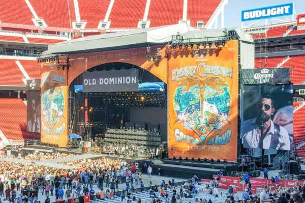Levi's Stadium, section: C220, row: 5, seat: 4