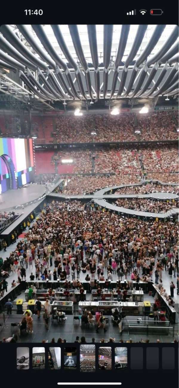 Johan Cruijff ArenA, section: 407, row: 2, seat: 195