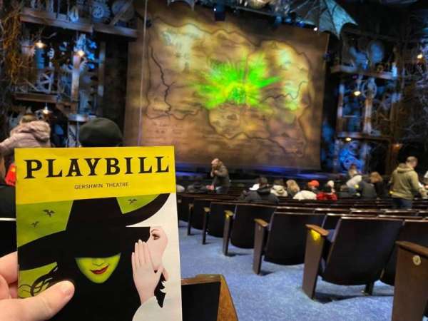 Gershwin Theatre, section: Orchestra L, row: L, seat: 1