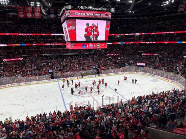 Amerant Bank Arena, section: CL19, row: 1, seat: 7