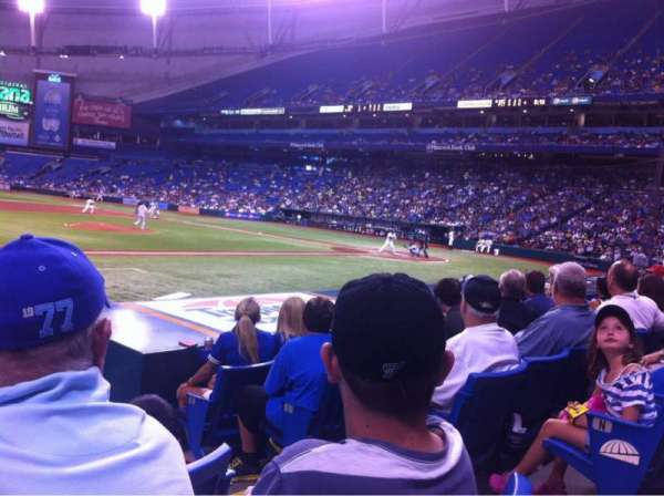 Tropicana Field, section: 119, row: P, seat: 8