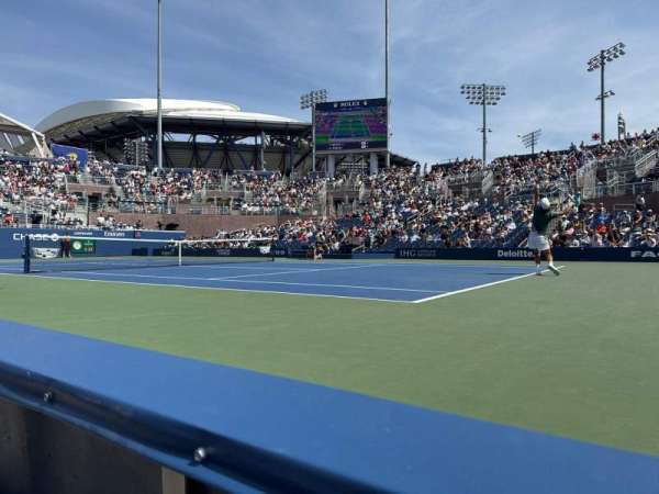 Billie Jean King National Tennis Center, Grandstand, section: 5, row: A, seat: 1