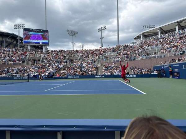 Billie Jean King National Tennis Center, Grandstand, section: 5, row: B, seat: 10