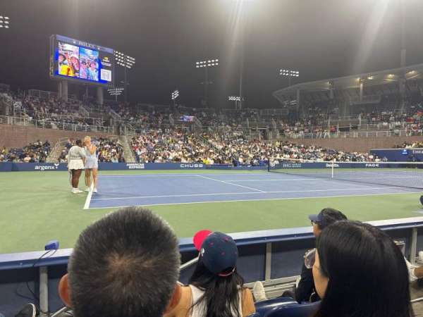 Billie Jean King National Tennis Center, Grandstand, section: 8, row: C, seat: 4