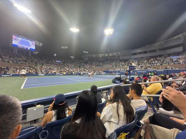 Billie Jean King National Tennis Center, Grandstand, section: 8, row: C, seat: 4