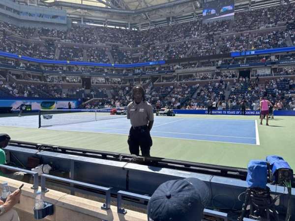 Arthur Ashe Stadium, section: 23, row: A, seat: 1
