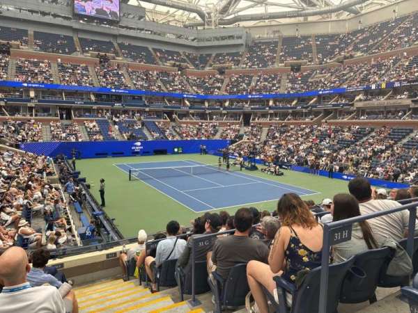 Arthur Ashe Stadium, section: 30, row: H, seat: 9