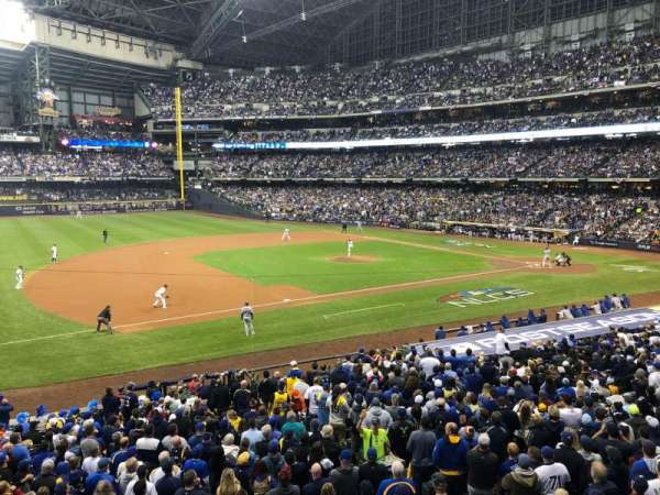 American Family Field, section: 226, row: 1, seat: 10