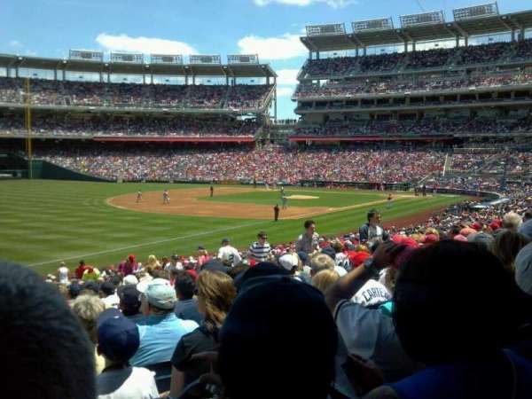Nationals Park, section: 110, row: LL, seat: 15