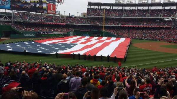 Nationals Park, section: 109, row: MM, seat: 12