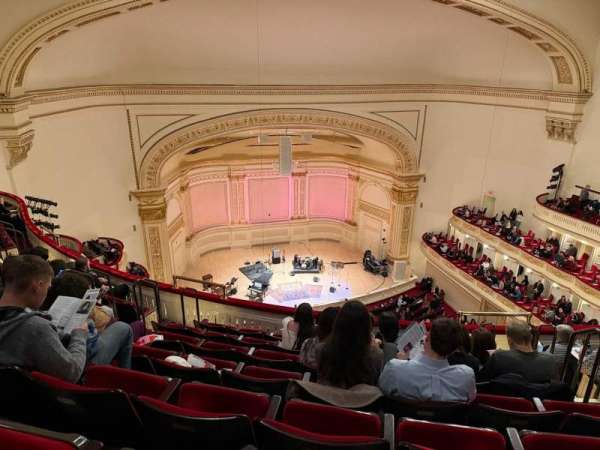 Carnegie Hall, section: Lower Balcony L, row: G, seat: 7