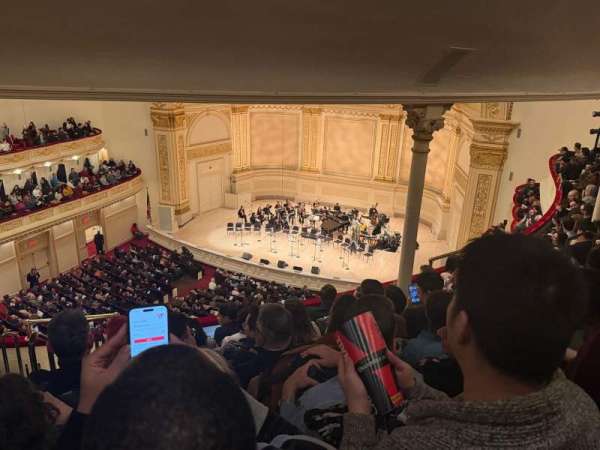 Carnegie Hall, section: Dress Circle R, row: GG, seat: 32