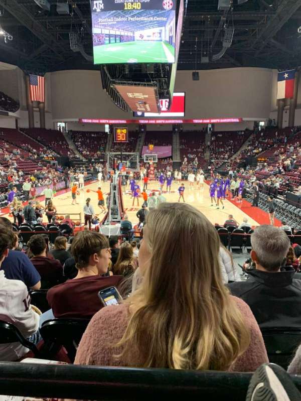 Reed Arena, section: 114, row: A, seat: 2