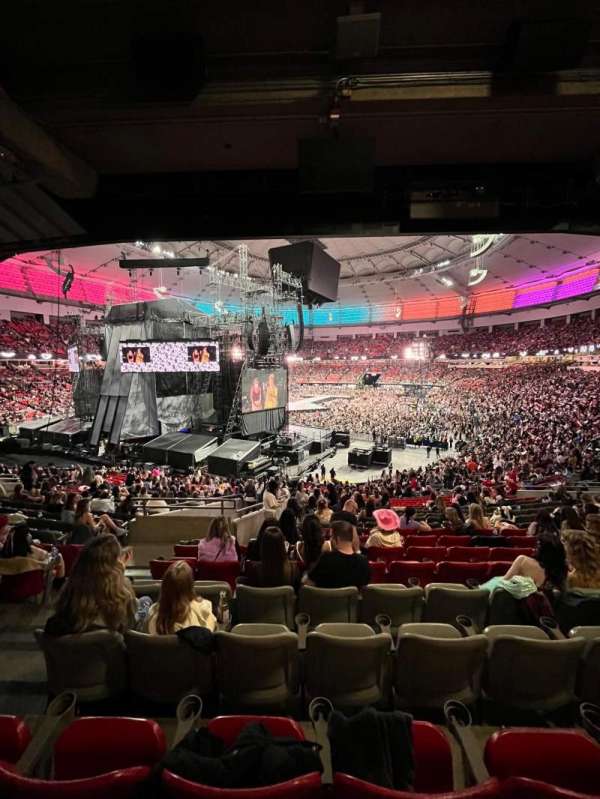 BC Place, section: 224, row: TT, seat: 5
