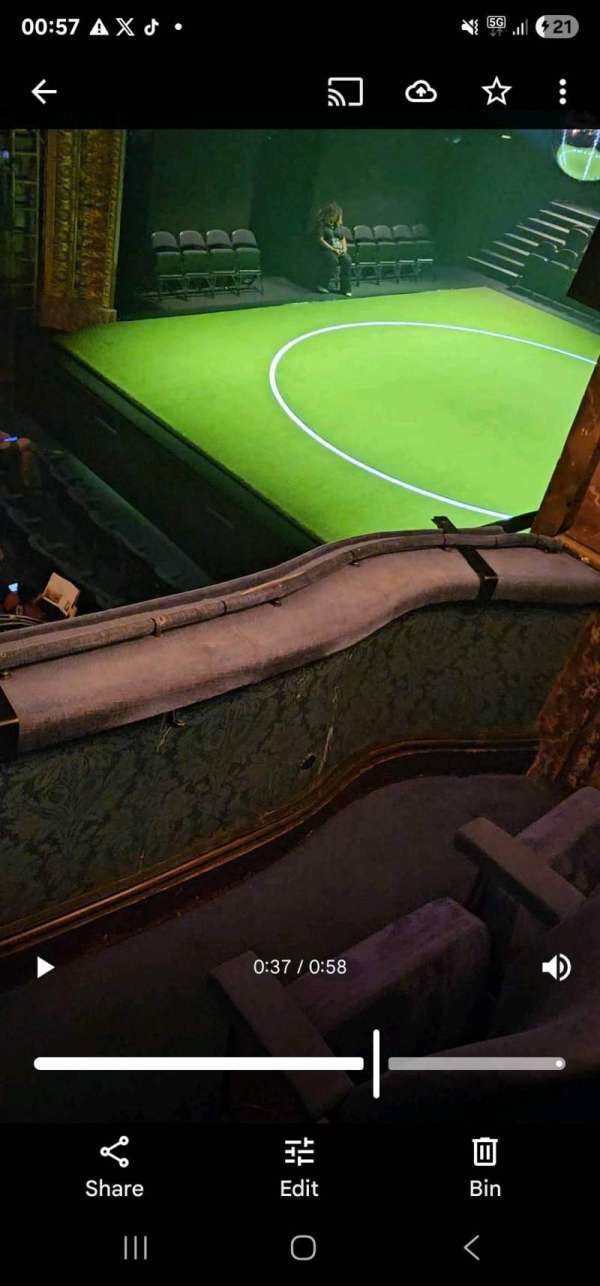 Theatre Royal Haymarket, section: royal circle, row: A, seat: 1 and 2