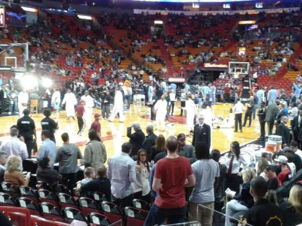 Kaseya Center, section: 111, row: 11, seat: 4