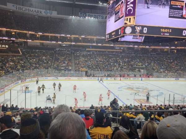 PPG Paints Arena, section: 114, row: X, seat: 3