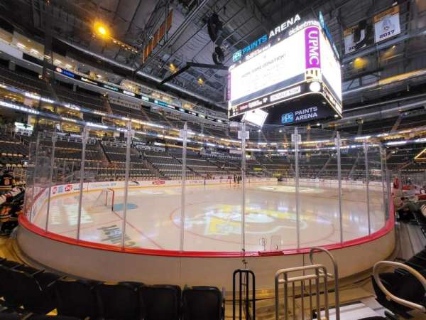 PPG Paints Arena, section: 105, row: D, seat: 4