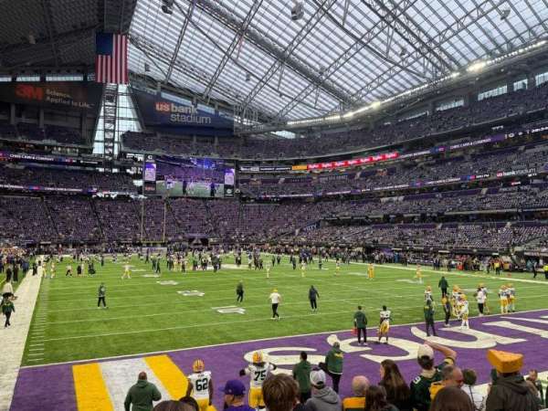 U.S. Bank Stadium, section: 101, row: 6, seat: 1