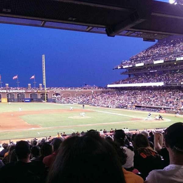 Oracle Park, section: 124, row: 34, seat: 16