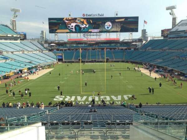 EverBank Stadium, section: 223, row: H, seat: 12