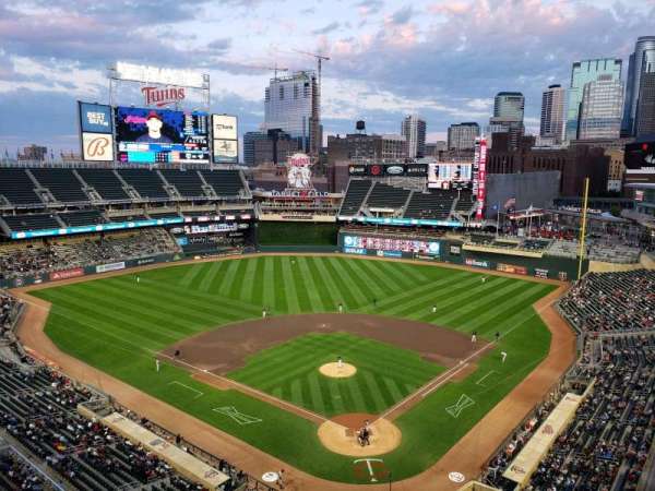 Target Field, section: 316, row: 1, seat: 3