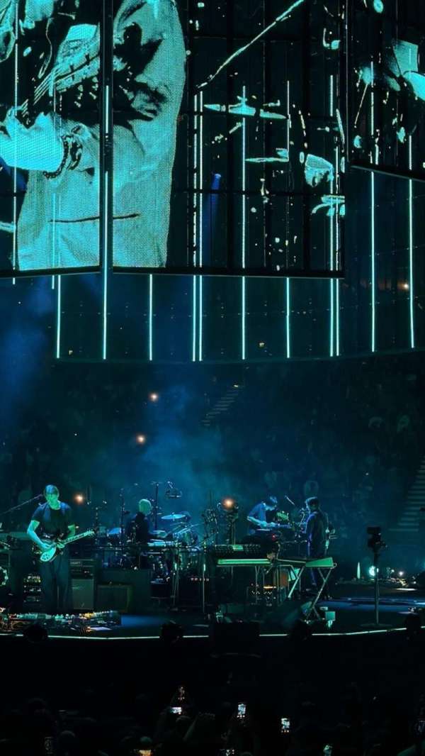 The O2, London, section: 102, row: G, seat: 83