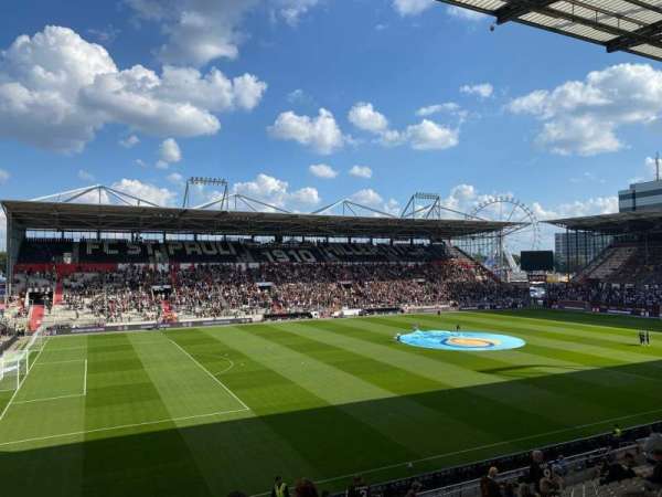 Millerntor-Stadion, section: H2, row: 21, seat: 10