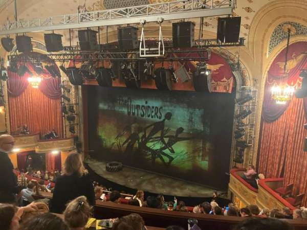 Bernard B. Jacobs Theatre, section: Mezzanine R, row: G, seat: 20