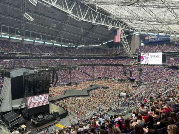 U.S. Bank Stadium, section: 240, row: 15, seat: 23