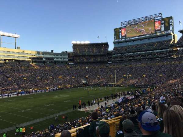 Lambeau Field, section: 110, row: 35, seat: 7