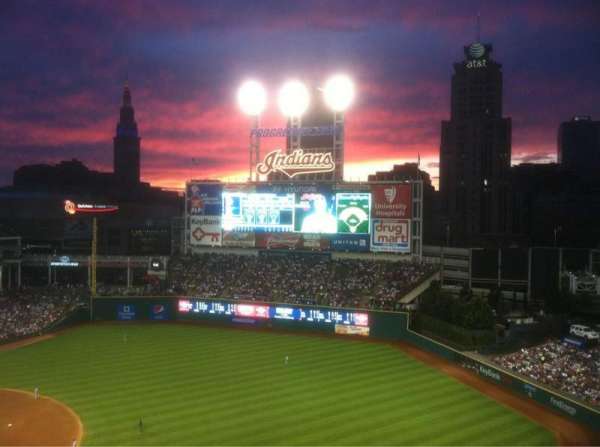 Progressive Field, section: 528, row: H, seat: 8