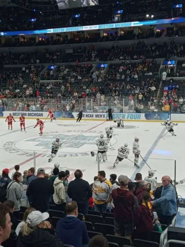 Enterprise Center, section: 102, row: P, seat: 9