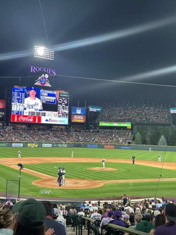 Coors Field, section: 129, row: 27, seat: 1