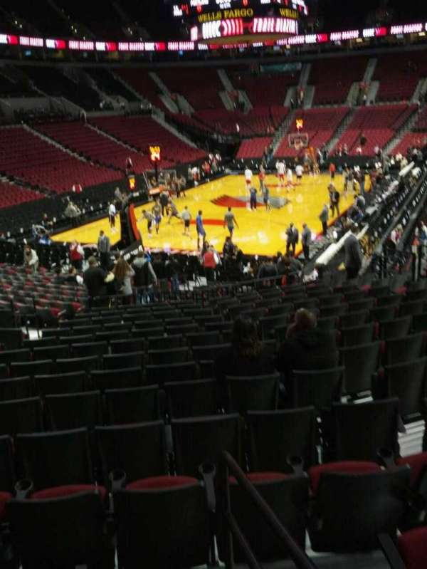 Moda Center, section: 105, row: o, seat: 17